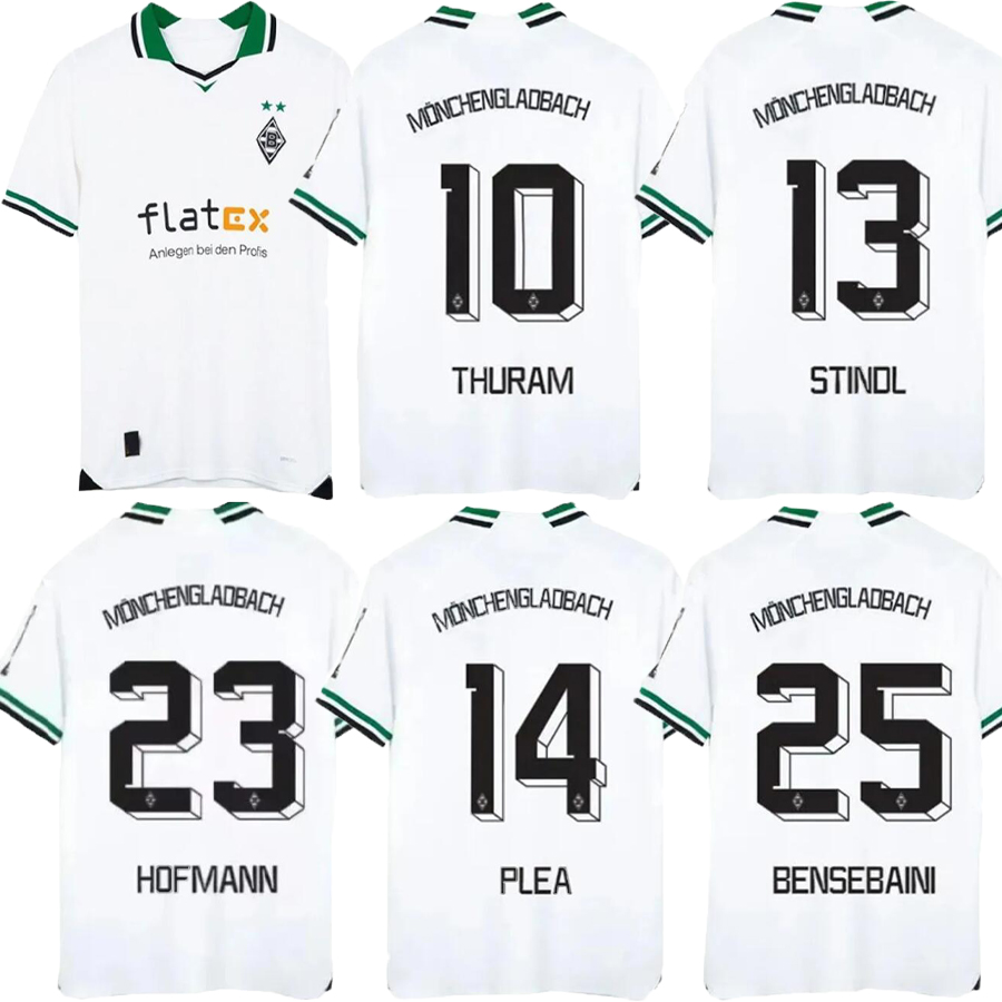 

23 24 Borussia Monchengladbach soccer Jerseys 2024 home Gladbach ELVEDI PLEA ZAKARIA NEUHAUS GINTER THURAM MEN KIDS KIT foootball SHIRTS, White