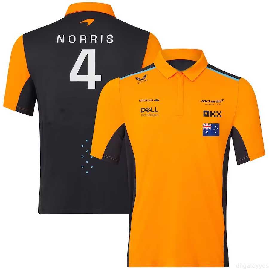 

Mclaren 2023 Team Lando Norris Driver Polo Formula One Racing Suit F1 Shirt Oscar Piastri Senna Uniform Moto Cycling X5q6