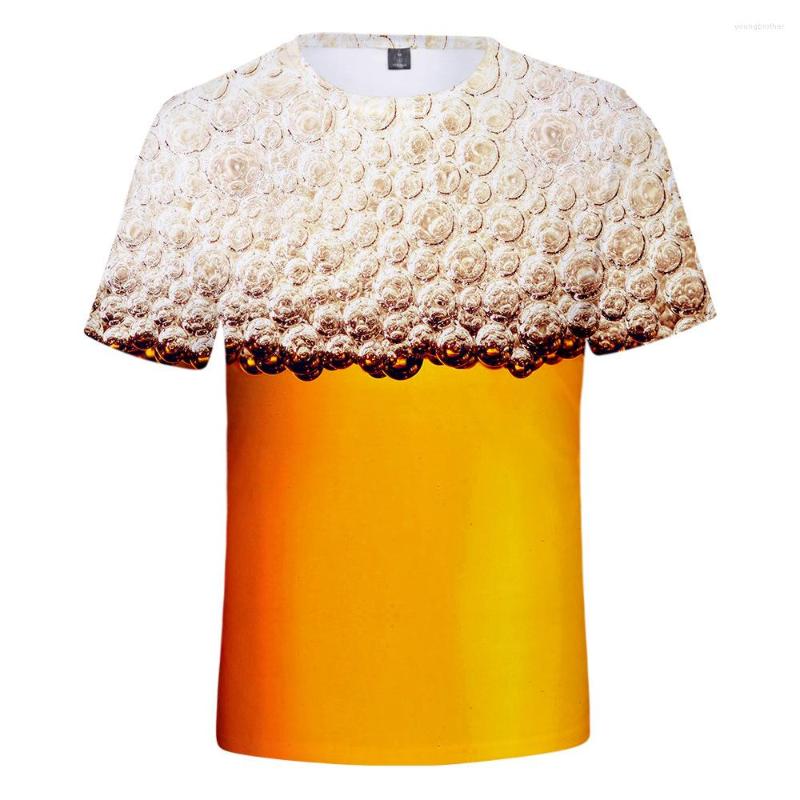 

Men's t Shirts Summer T-shirt 3d Beer Letters Print Men Women Funny Novelty Shirt O-neck Short Sleeve Tops Fashion Street Homme Top Tees 5DDH2, Beige
