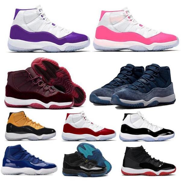 

Retro 11s Basketball Shoes Jumpman Jorden 11 Gamma Blue Midnight Navy Heiress Cherry Concord Playoffs Bred Jubilee 2023 Men Women Sneakers, Multi
