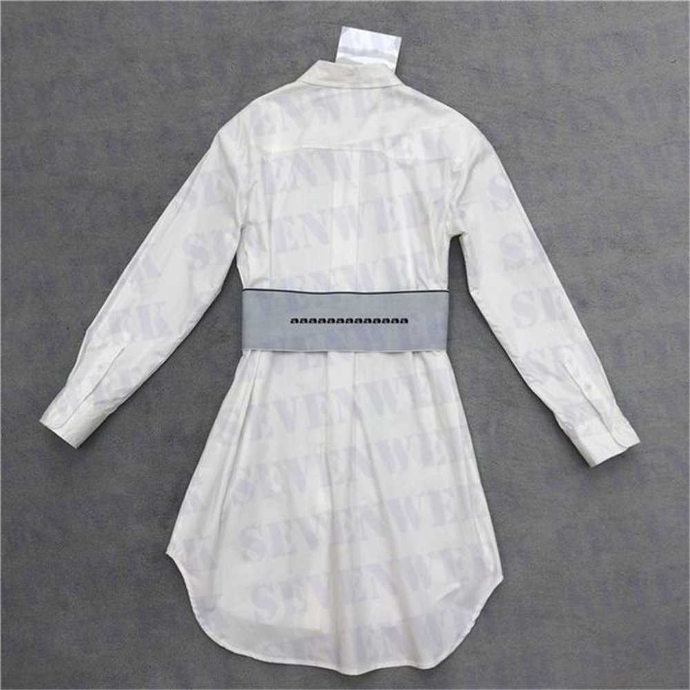 

Womens Designer Shirts Dresses Stretch Tight Waist Fashion Party Skirts High Quality Ladies Casual Dress Clothing H3JJ, White