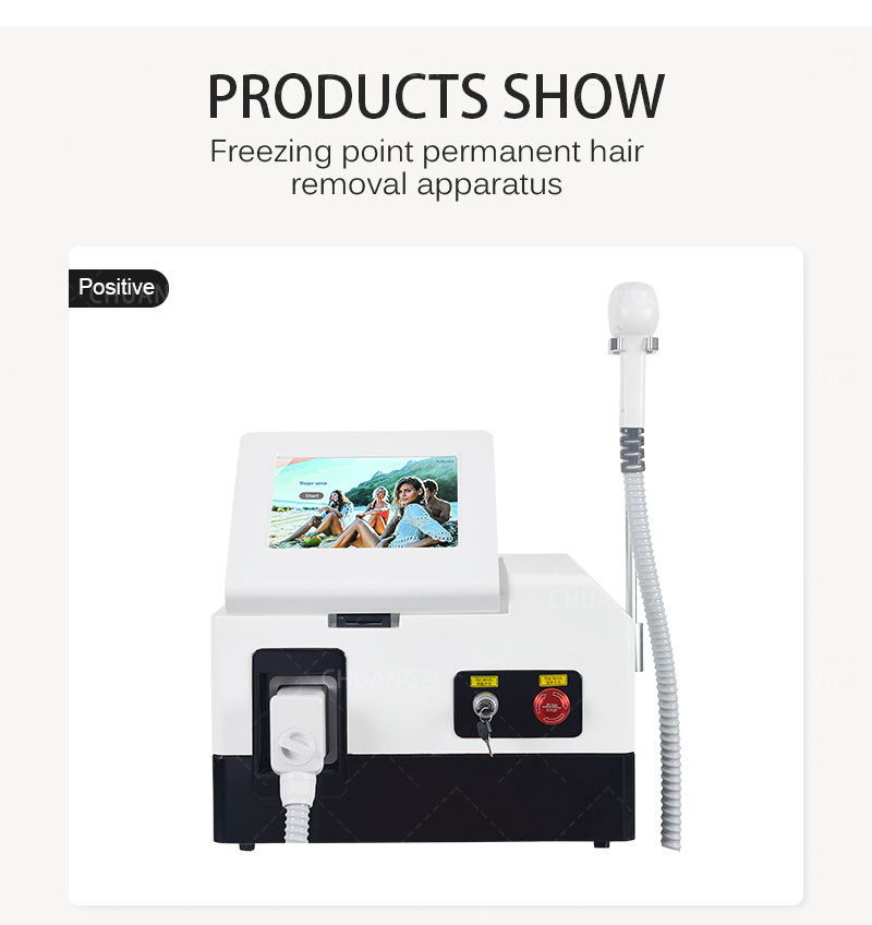 

755 808 1064 Three wavelength laser Diode Hair Remover Professional Painless and Traceless Portable Laser Hair Remover