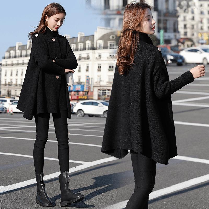 

Women' Trench Coats 2023 Spring Women' Jacket Mid-length Stand Collar Coat Korean Loose-fitting Thin Overcoat Women Fashion Windbreak, Black