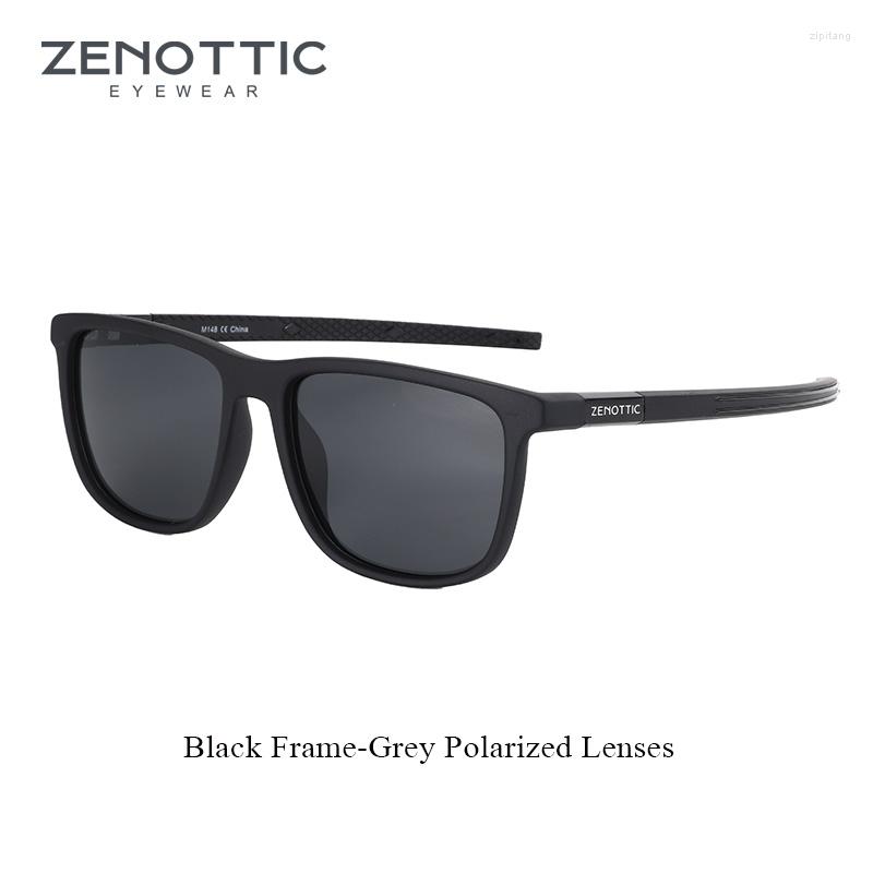 

Sunglasses ZENOTTIC Square Polarized For Men - Lightweight TR90 Frame UV Blocking Shades Driving Fishing Golf Sports