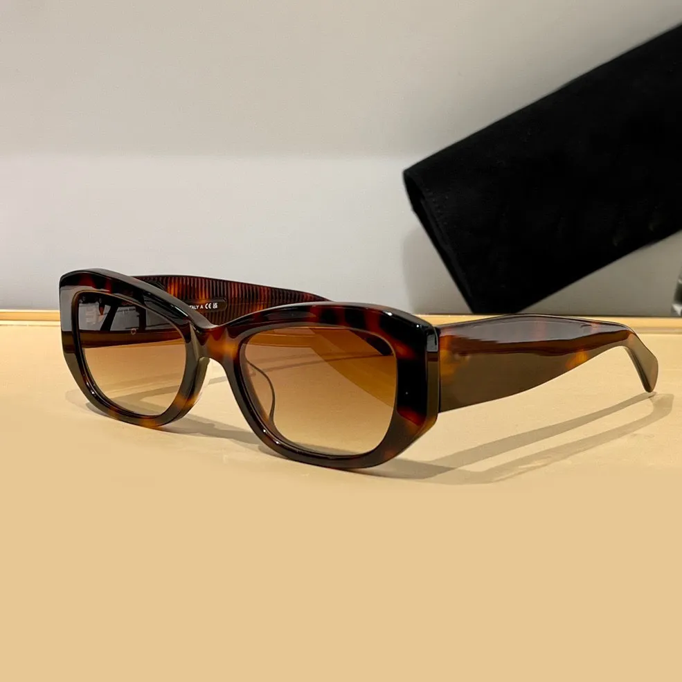 

2023 Havana Sunglasses Brown Gradient Women Summer Fashion Chunky Sunglasses Sunnies gafas de sol Sonnenbrille Shades UV400 Eyewear with Box