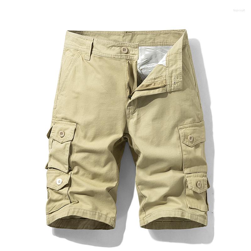 

Men's Shorts Mens Summer Cotton Army Tactical Cargo 2023 Fashion Multi-pocket Casual Short Pants Loose Military Men, Gray