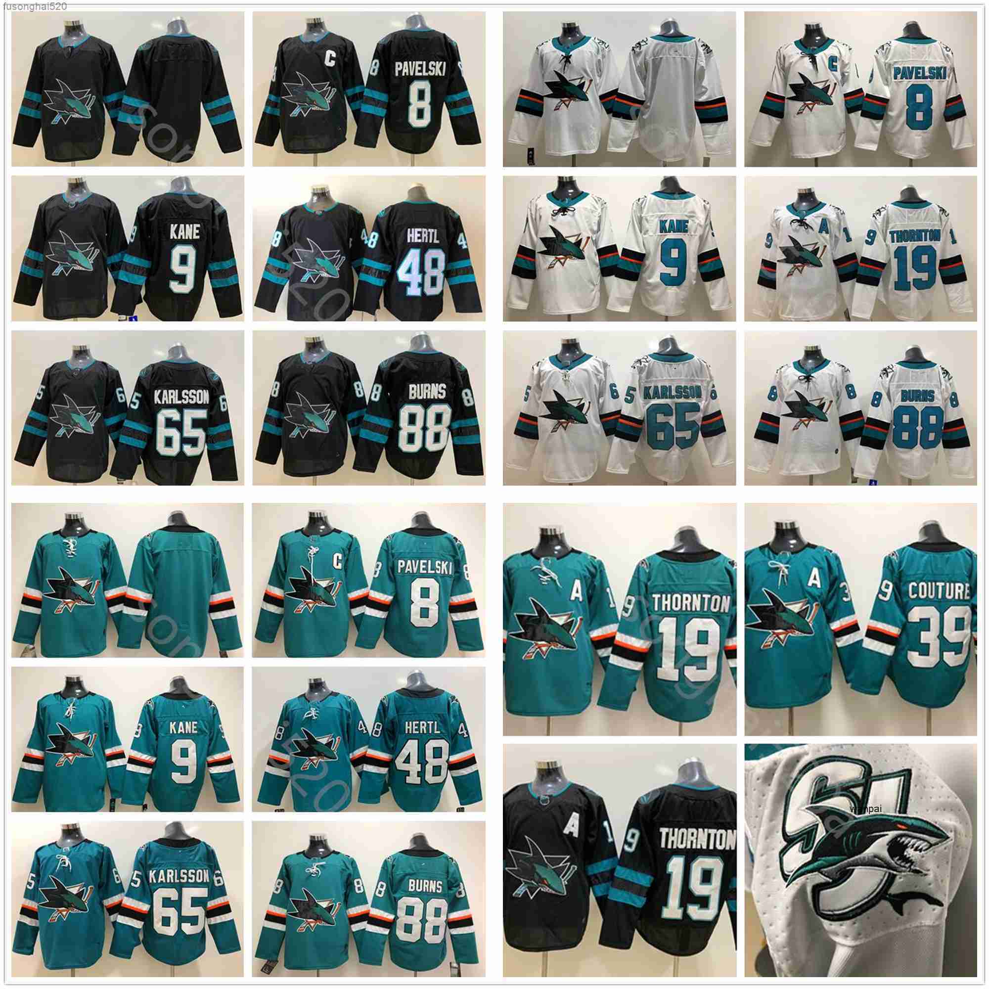 

Men Reverse Retro San Jose Sharks Jersey Hockey Ice 9 Evander Kane 39 Logan Couture 65 Erik Karlsson 88 Brent Burns 48 Tomas Hertl Green, Black