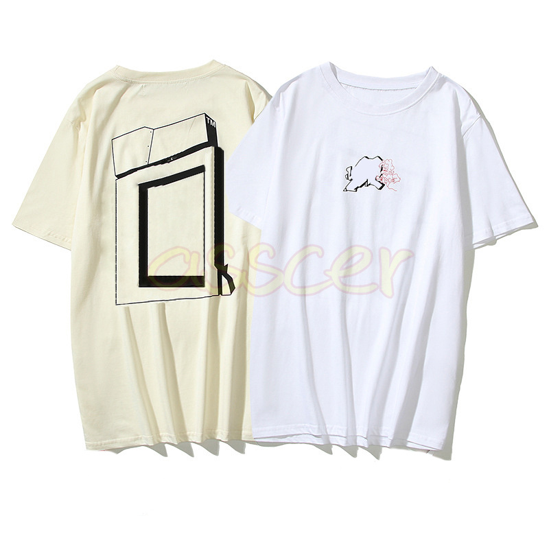 

Men Womens Fashion T Shirt Designer Mens Casual Loose Printing Tees Couples Short Sleeve Clothing Size -XL, Apricot