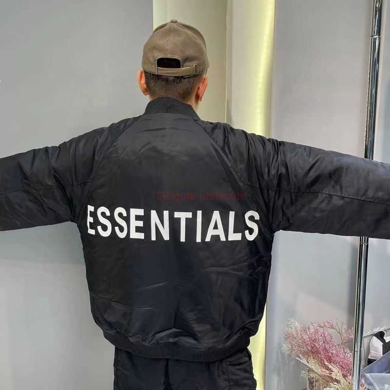 

ESS Designer Clothing Fashion Casual Coats Autumn Winter New Cotton Pilot Jacket Mens Fashion Brand Fears Of God FOG og Baseball Suit Essen Coat windbreaker sports De, Shipping fee