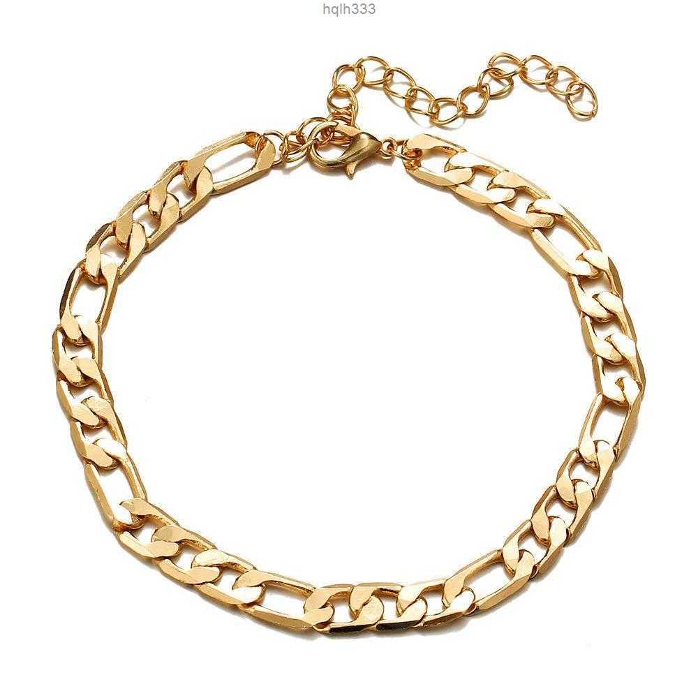 

S1193 Hot Fashion Jewelry Bracelet Figaro Chain Anklet Vintage Foot Bracelets Ur4jwjx4isr8g