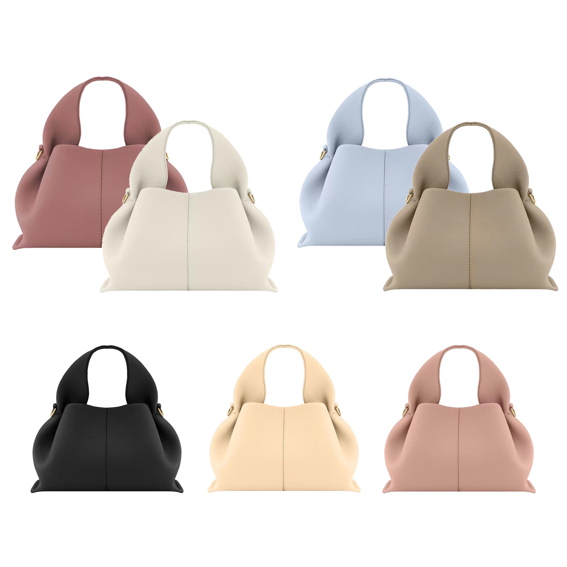 

7A quality fashion womens Clutch bag polene numero Nine handbag sac Luxury Designer mens Genuine leather Totes Cross Body Shoulder bags cloud Summer travel hand bag, Khaki