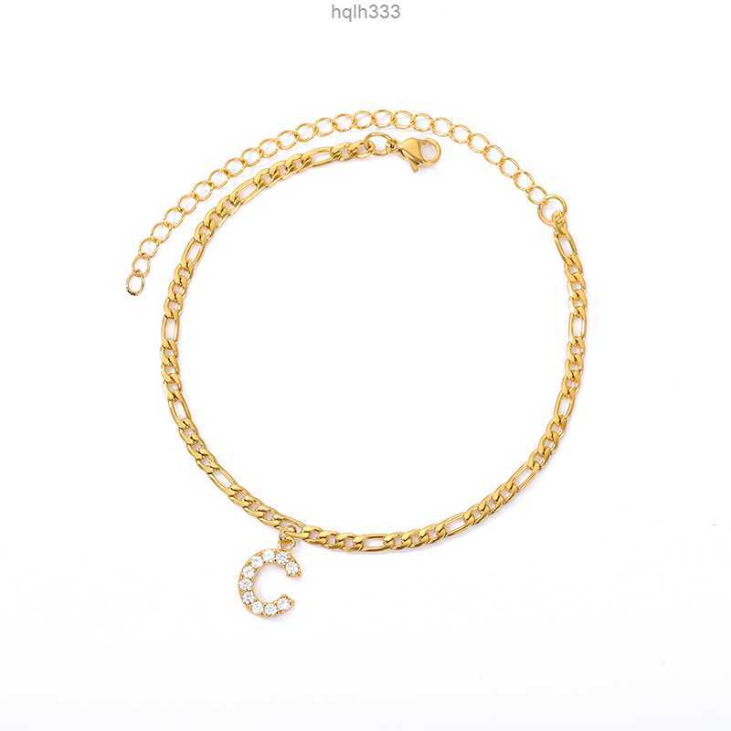 

Tiny A-z Initial Letter Anklets for Women Stainless Steel Gold Color Alphabet Cuban Link Anklet Bracelet Boho Jewelry Gift Bijou58ykludv