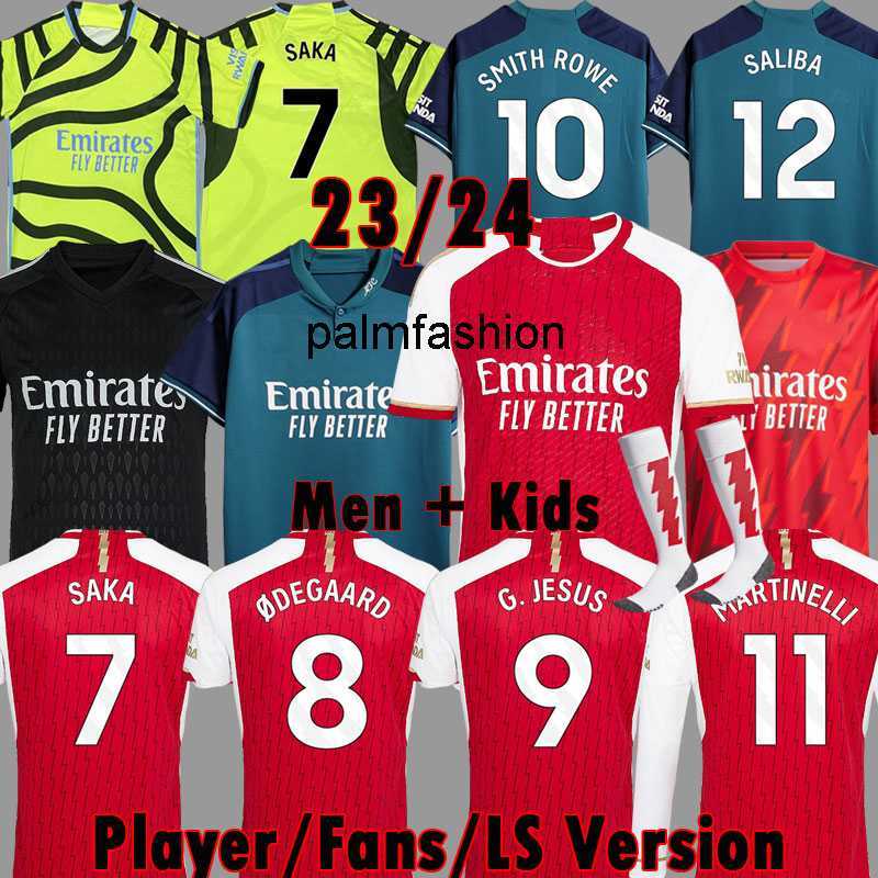 

Fans Player version soccer jerseys SALIBA Gunners 22 23 24 MARTINELLI G. JESUS 2023 2024 ARSen Pre Match jersey SAKA All football shirt Goal ODEGAARD kit Kid Equipment, Pl home
