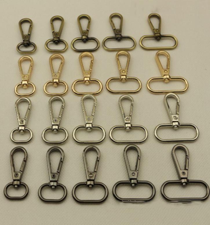 

Metal Bags Strap Buckles Lobster Clasp Collar Carabiner Snap Hook DIY KeyChain Bag Part Accessories BA3357756547