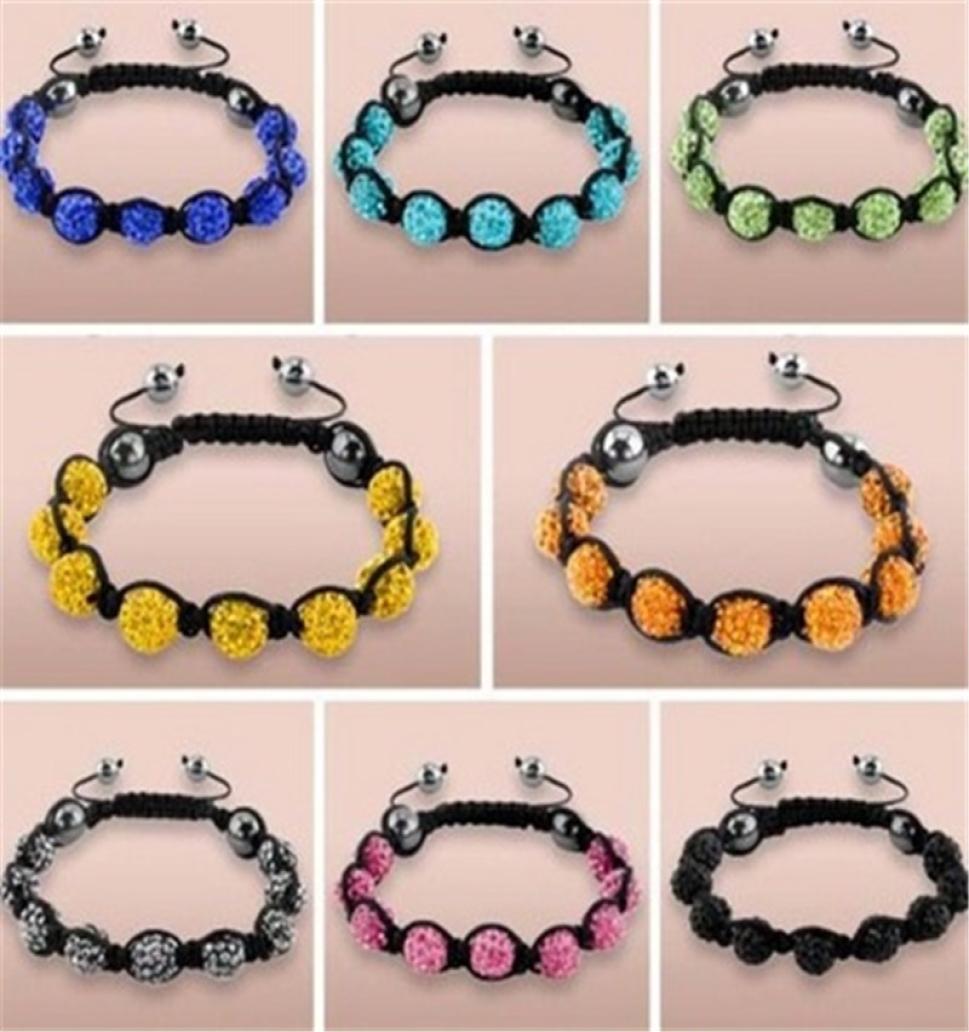 

The Smoothest Jewelry Whole In The Country 10mm 9 Diamond Drill Ball Woven Bracelet Soft Clay Mud Ladies Explosion9425059