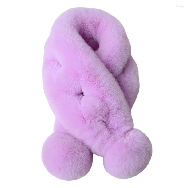 

Scarves Plush Scarf Thickened Furry Wrap Unisex Soft Faux Fur Winter
