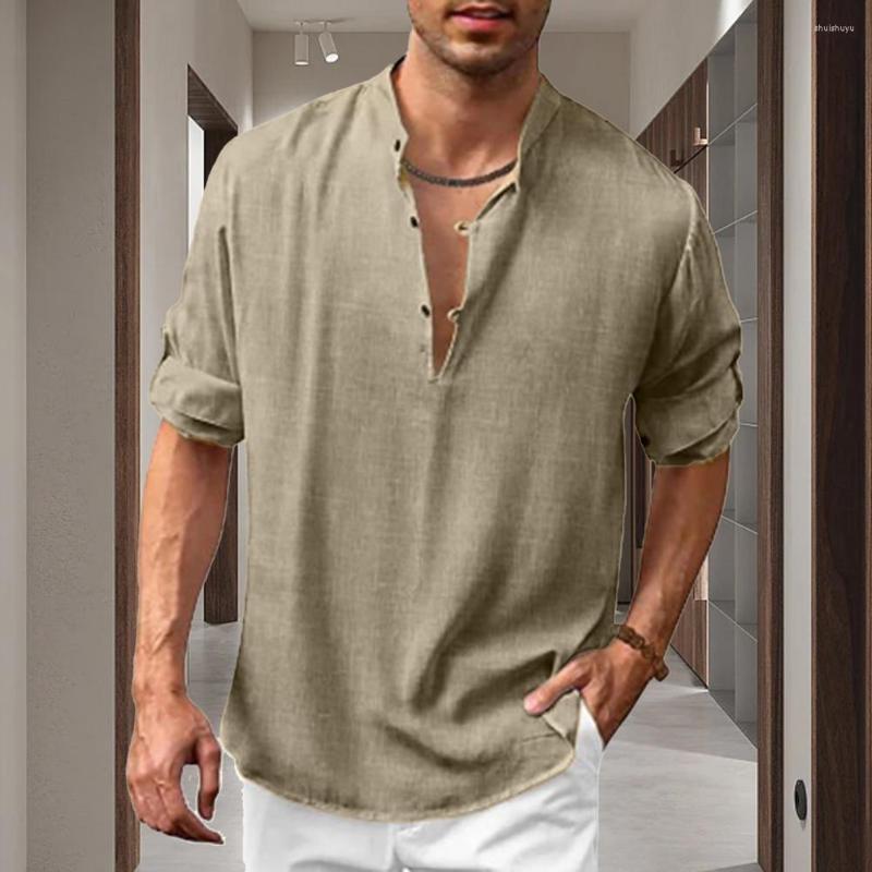 

Men's Casual Shirts Young Men Top Buttons Thin Comfortable Fall Shirt Soft Spring Male Garment, White