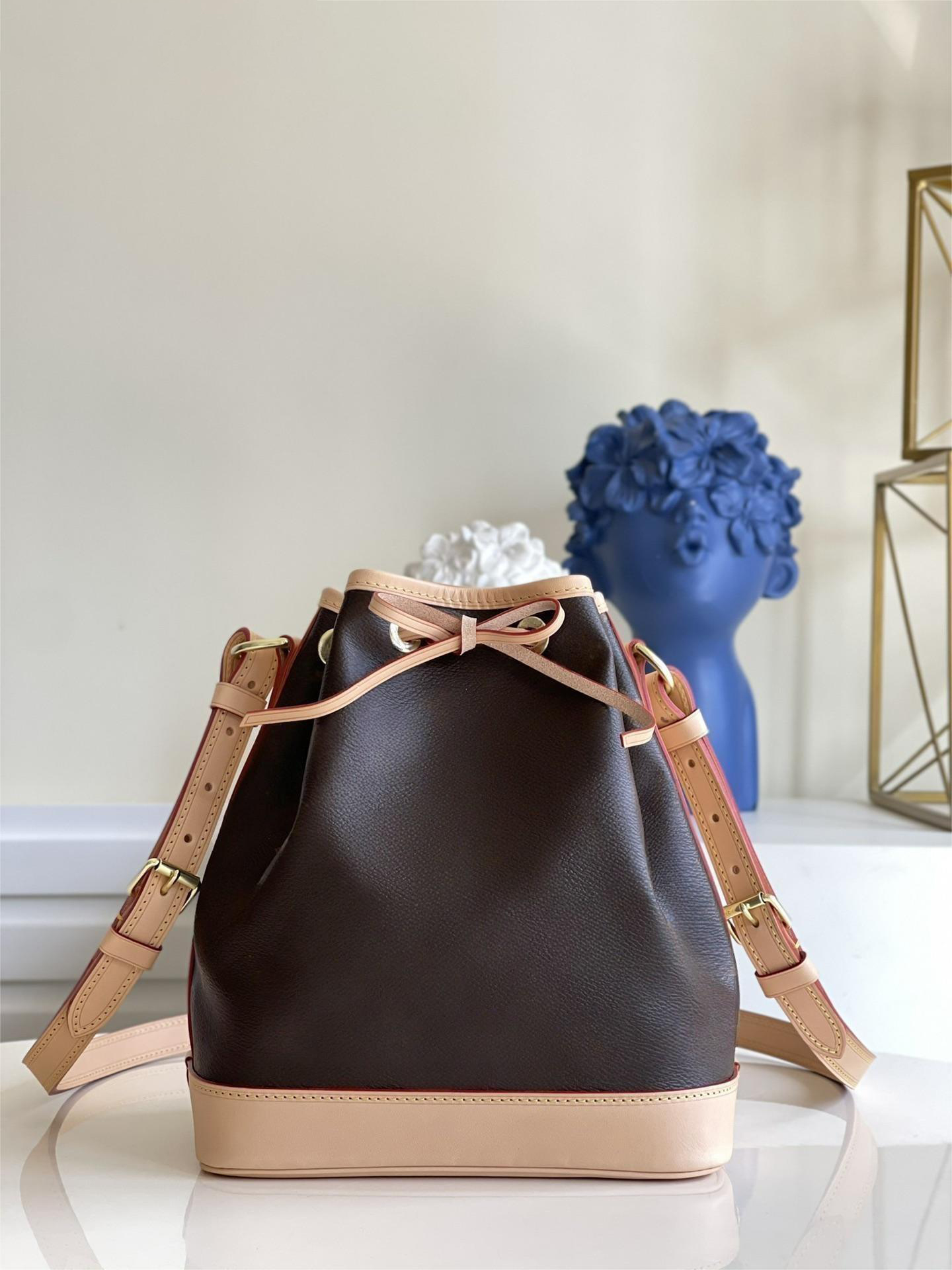 

5A Designers NOE Classic vintage bouquet rope bucket bag one shoulder crossbody bag Louiseitys viutonity lvity, Brown 13x16x10cm