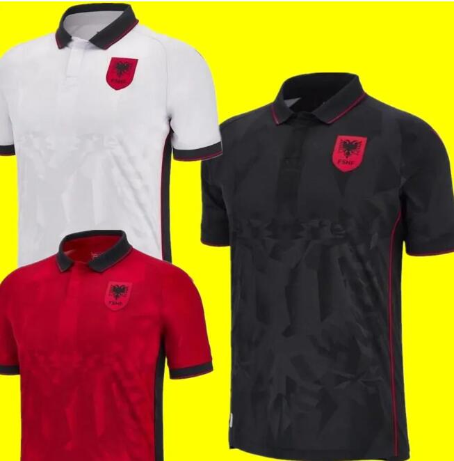 

23 24 Albania soccer jerseys National Team Kristjan Asllani Marash 2022 2023 Home Away Third Kumbulla Myrto Uzuni Nedim Bajrami new sport Men Size S-XXL Football shirt