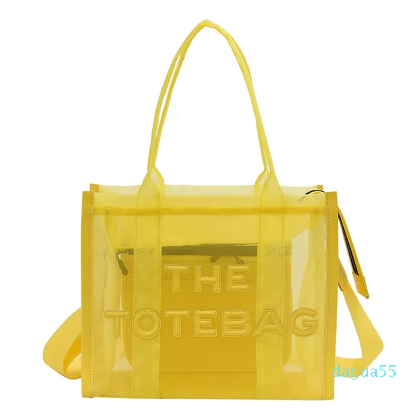 

Summer Tote Bags For Women Designer Clear Beach Bag Ladies Pink Handbag Big Shopping Crossbody Tote bag Handbag, Black