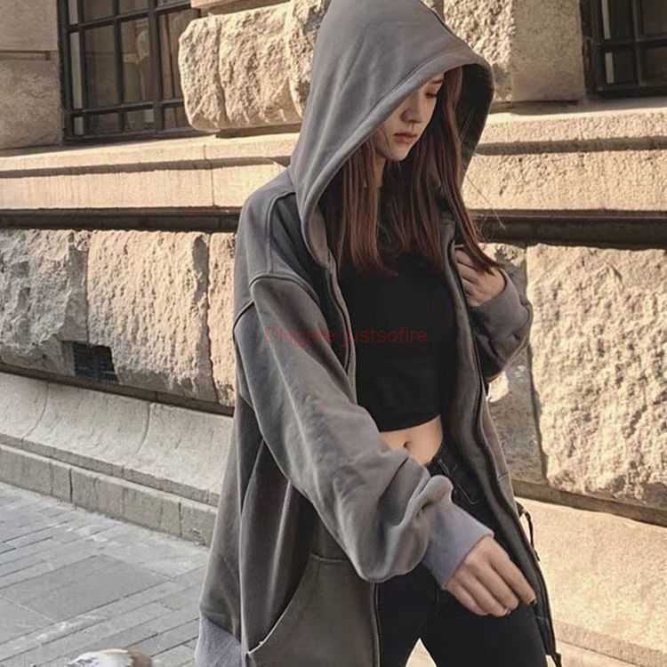 

ESS Designer Clothing Fashion Casual Coats Fog Essen Season 6 Fears Of God Grey Tide Brand High Street Lazy Zipper Coat Hooded Sweater for Men windbreaker sports Denim, Shipping fee