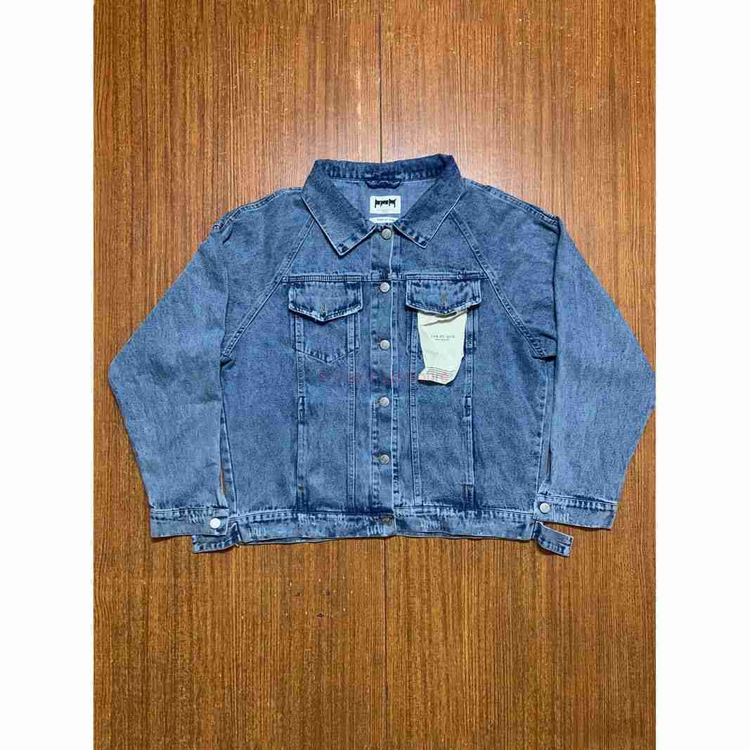 

ESS Designer Clothing Fashion Casual Coats Fears Of God FOG Essen Co Branded Bibo Same Denim Embroidered Jacket Small Trendy American High Street Loose Hiphop Jacket, Shipping fee