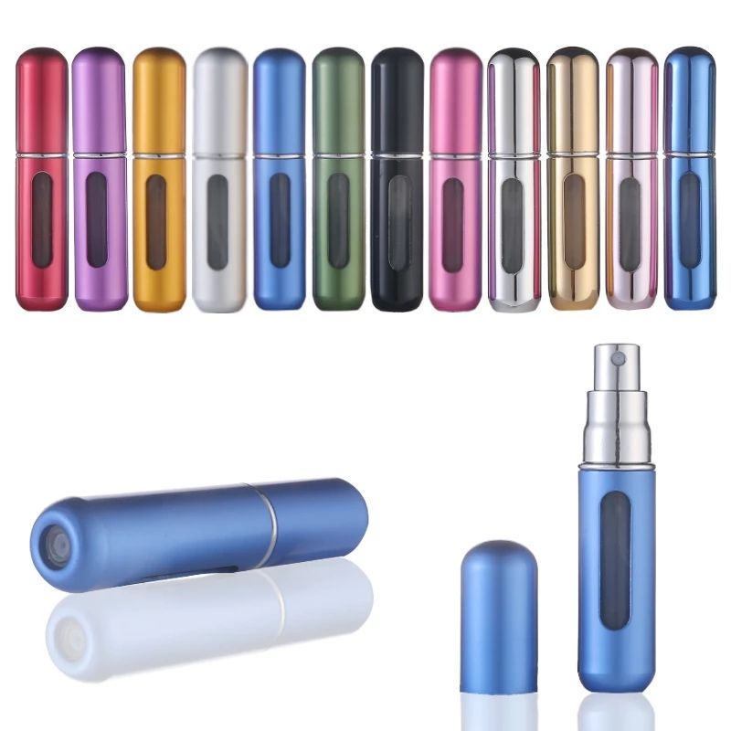 

5ml Portable Mini Refillable Perfume Bottle With Spray Scent Pump Empty Cosmetic Containers Atomizer Bottle For Travel Tools