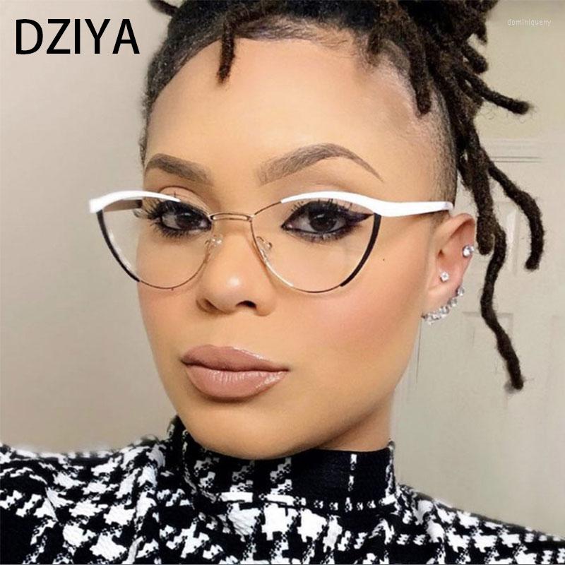 

Sunglasses Sexy Cat Eye Metal Spectacle Frame Anti-Blue Anti-Fatigue Computer Eyewear For Women Clear Glasse Eyeglasses 60838