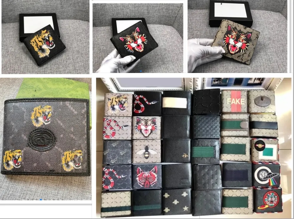 

Top Quality classic luxury designers short wallets mens for Women real leather pvc Business credit card holder men wallet womens with box 11cm*9cm More colors, 17