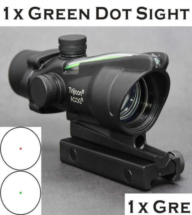

Hunting Scopes Tactical Acog 1X32 Solar Power Fiber Red Dot Rifle Scope 20Mm Rail Mount Base Drop Delivery 202 Dhhc09909337