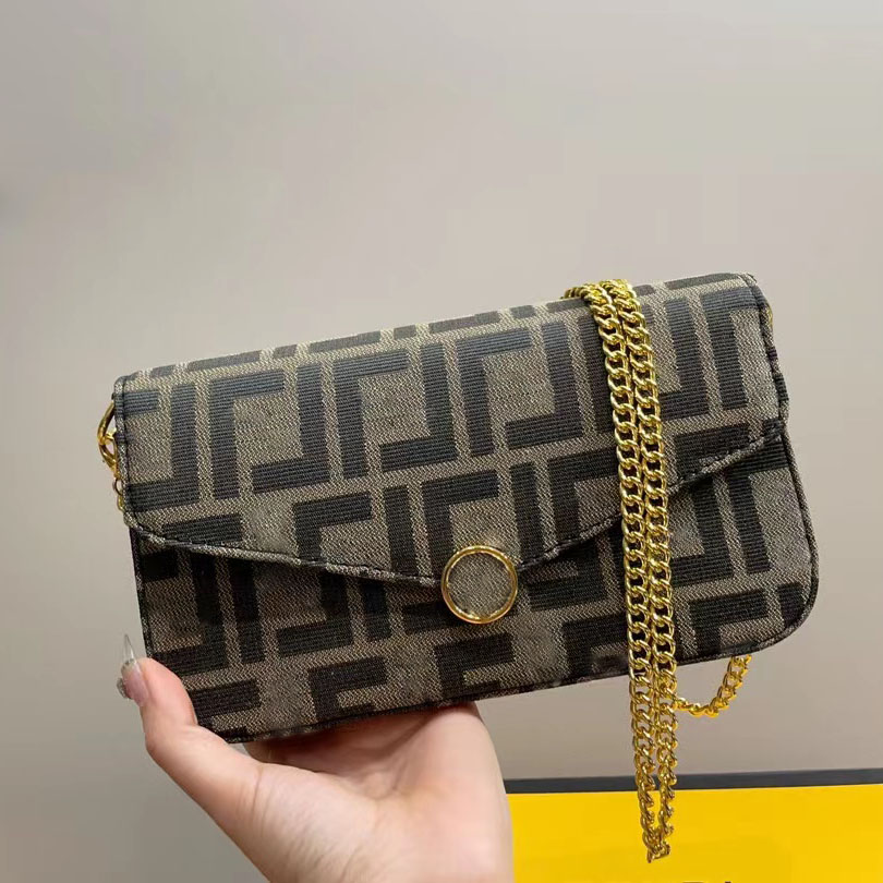 

Top Leather Luxury Shoulder Bag Female Designer bag Luxury Handbag Chain Fashion Messenger Clamshell Flap Design purse Crossbody bag, Black