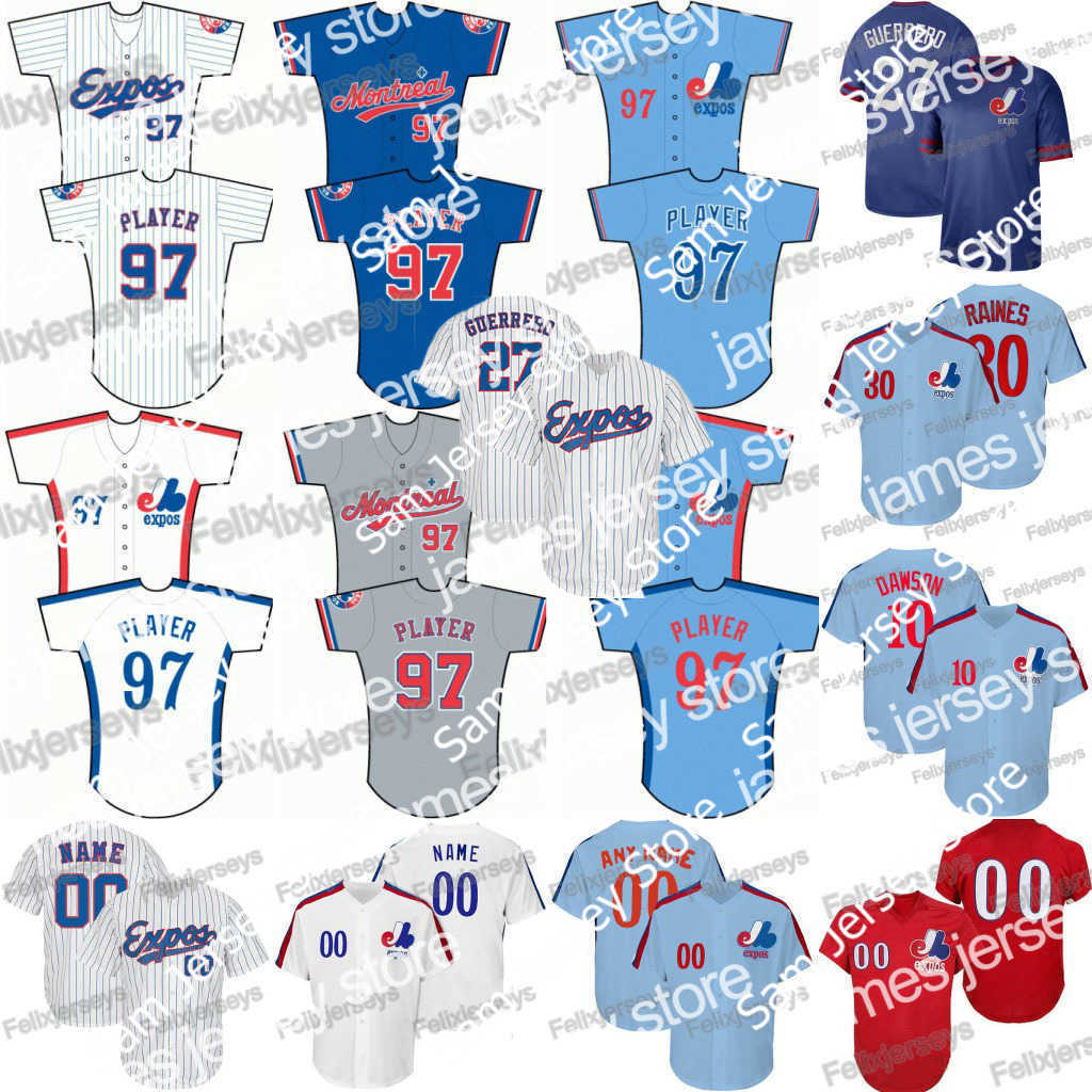 

Baseball Jerseys Baseball Jerseys 30 Tim Raines Montreal Expos 27 Vladimir Guerrero Pete Rose Pedro Martinez Gary Carter Andre Dawson Stephen Strasburg, Red no name on it