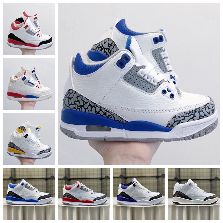 

2023 j3s Designers Shoe Kids Shoes 3 toddler Toddler tennis Children Sneakers baby Girls And Boys Black White Child basketball Outdoors school Sports size 24-35, As picture