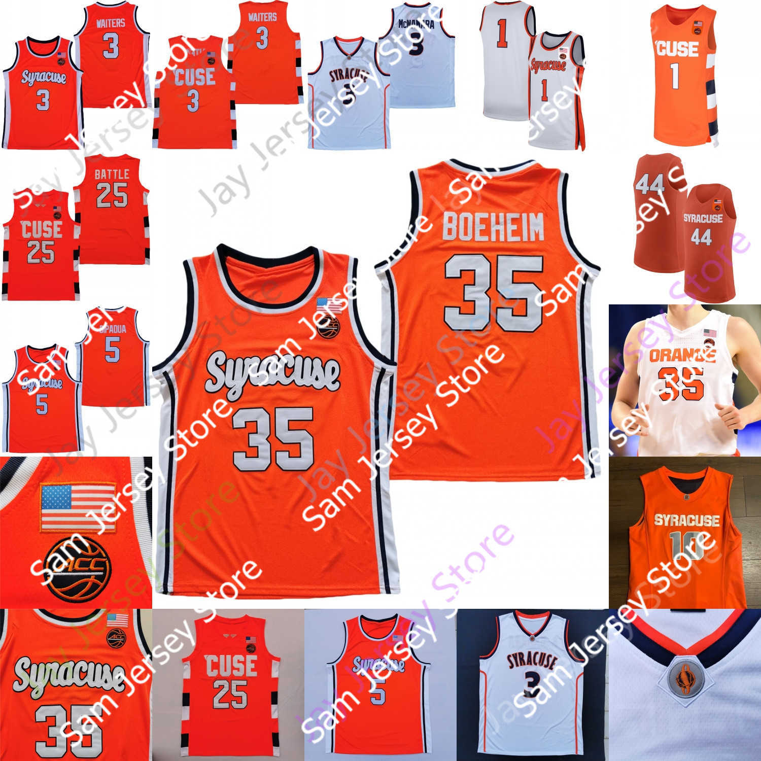 

Basketball Jerseys Syracuse Orange Basketball Jersey NCAA College Anthony Buddy Boeheim Joseph Girard III Waiters Benny Williams Cole Swider Symir Torrence Hug, Orange iv