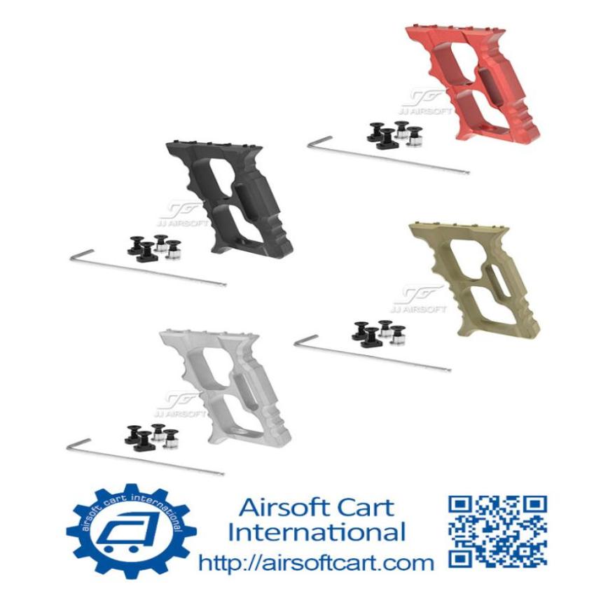 

ACI Halo Minivert Angled Grip Foregrip Hand Stop Handstop for keymod MLOK MLOK Lightweight BlackRedTanSilver7373305