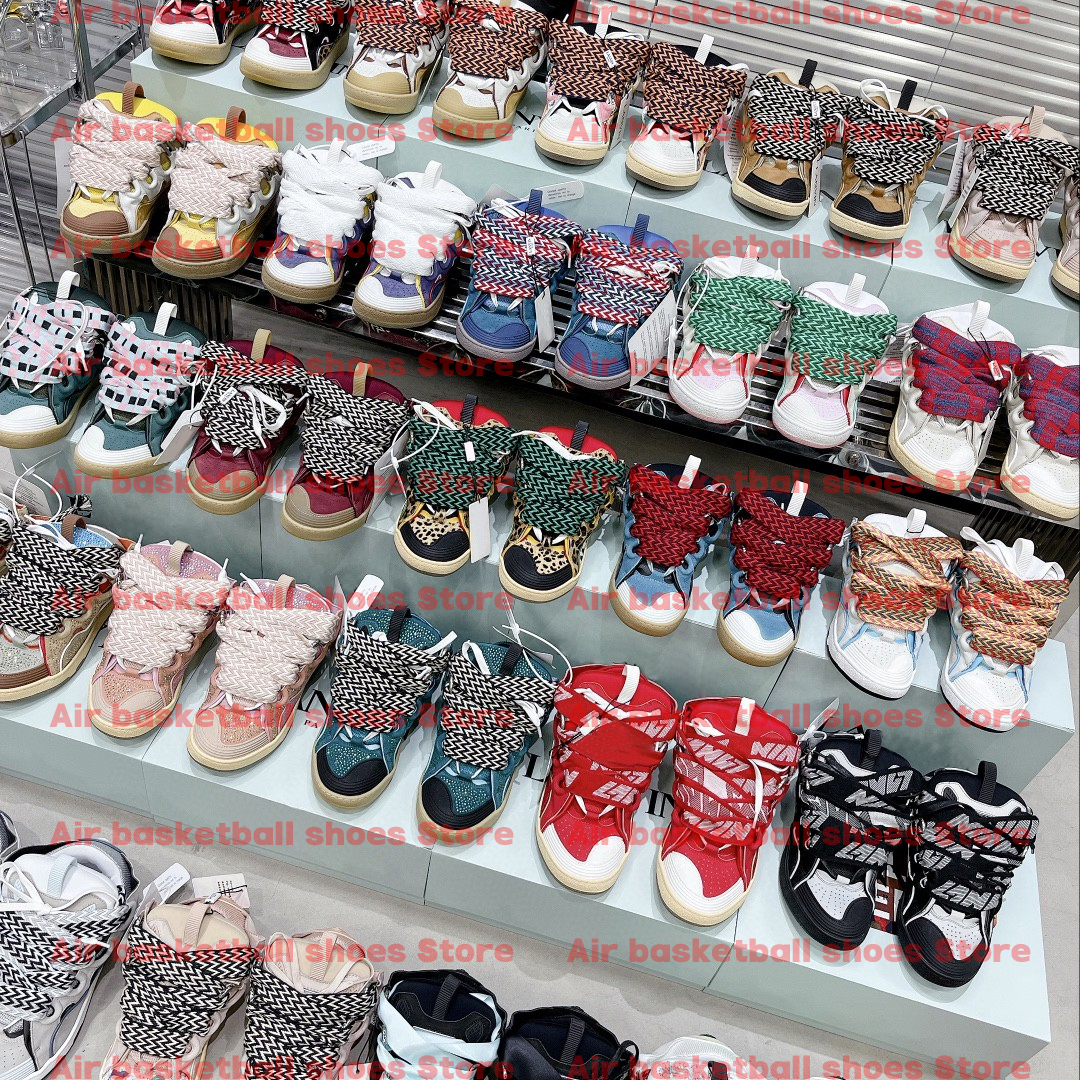 

Top Quality Curb Light Sneakers Designer Curb Sneakers Embossed Nappa Leather Suede Calfskin Rubber Flat Women Men Mesh Widened Woven Shoelaces Size 35-45 With box, 15