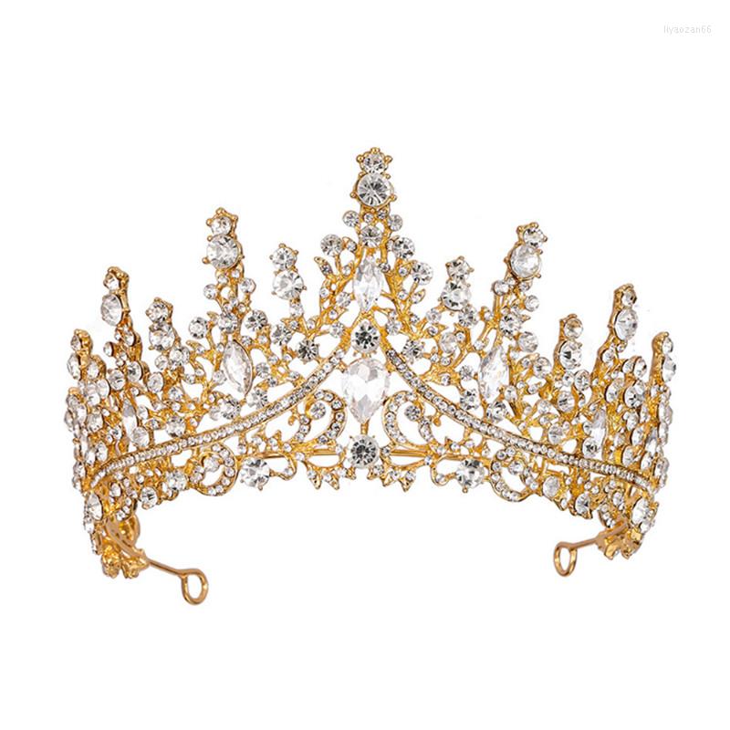 

Headpieces Bride Crowns Princess Headdress 2023 High-end Luxury Crystal Banquet Tiara Prom Wedding Party Hair Accessories Gift