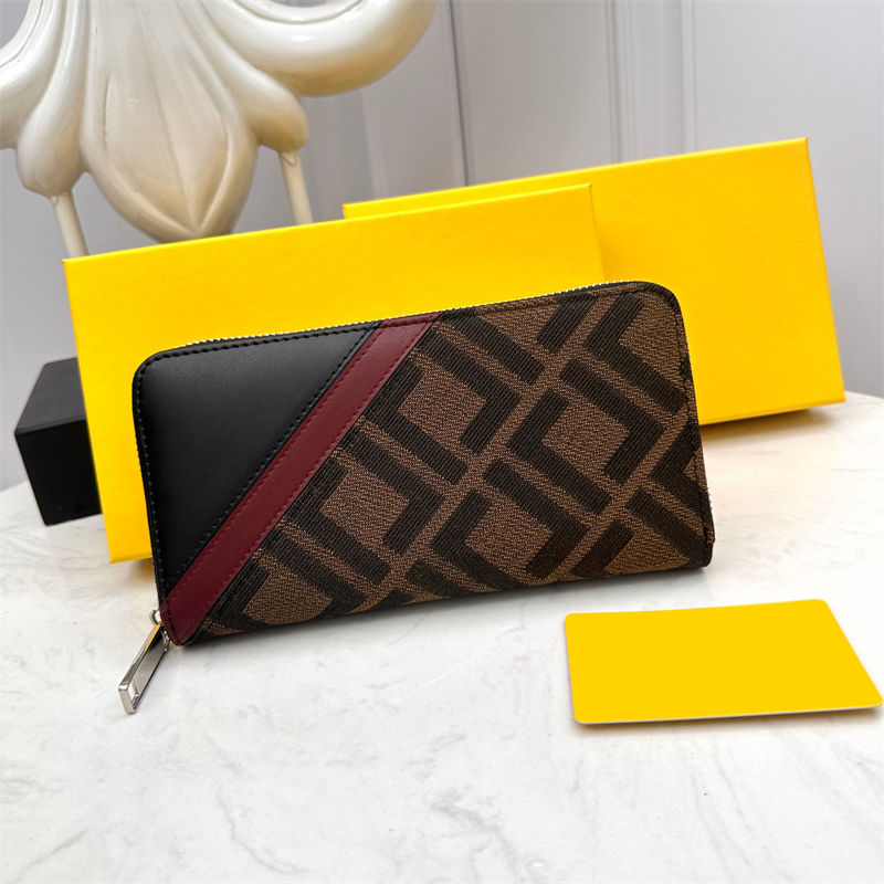

Fashion Letter Designer Zipper Wallets Luxurys Men Purse Women Leather Bags High Quality Classic Coin Purse Gift Box Card Holder