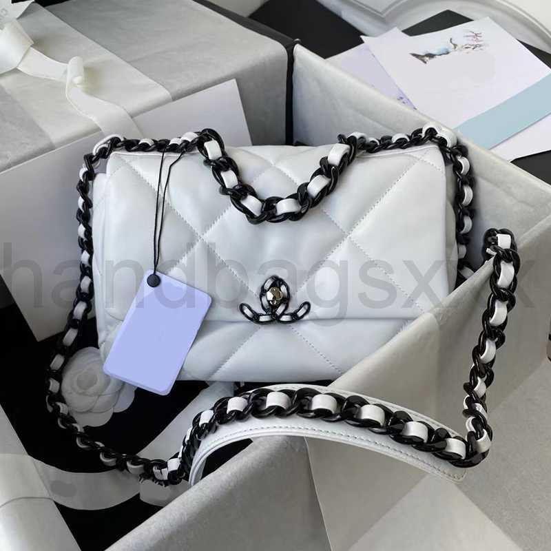 

8A tote bag designer Chain Crossbody Bag real Leather Shoulder Handbag Women Classic CC 19 flap Purse luxury Envelope High quality clutch white Wallet 26CM/30CM, The box