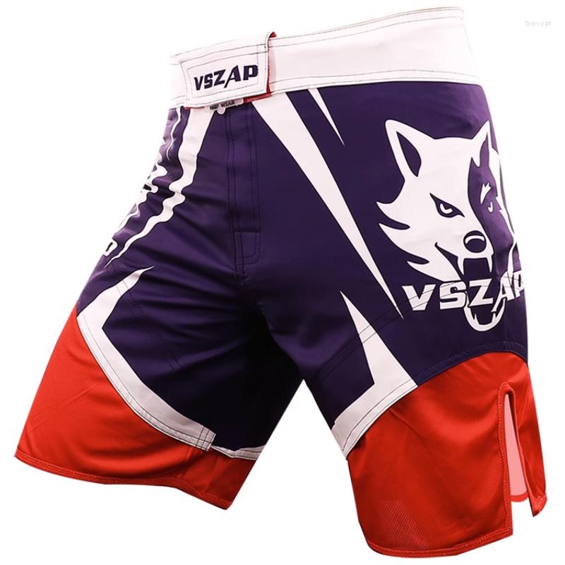 

Men's Shorts Combat MMA Sports Training Short Pants Men's Thai Boxing Fitness Quick Dry Casual Drawstring LOOSE Mens, Black