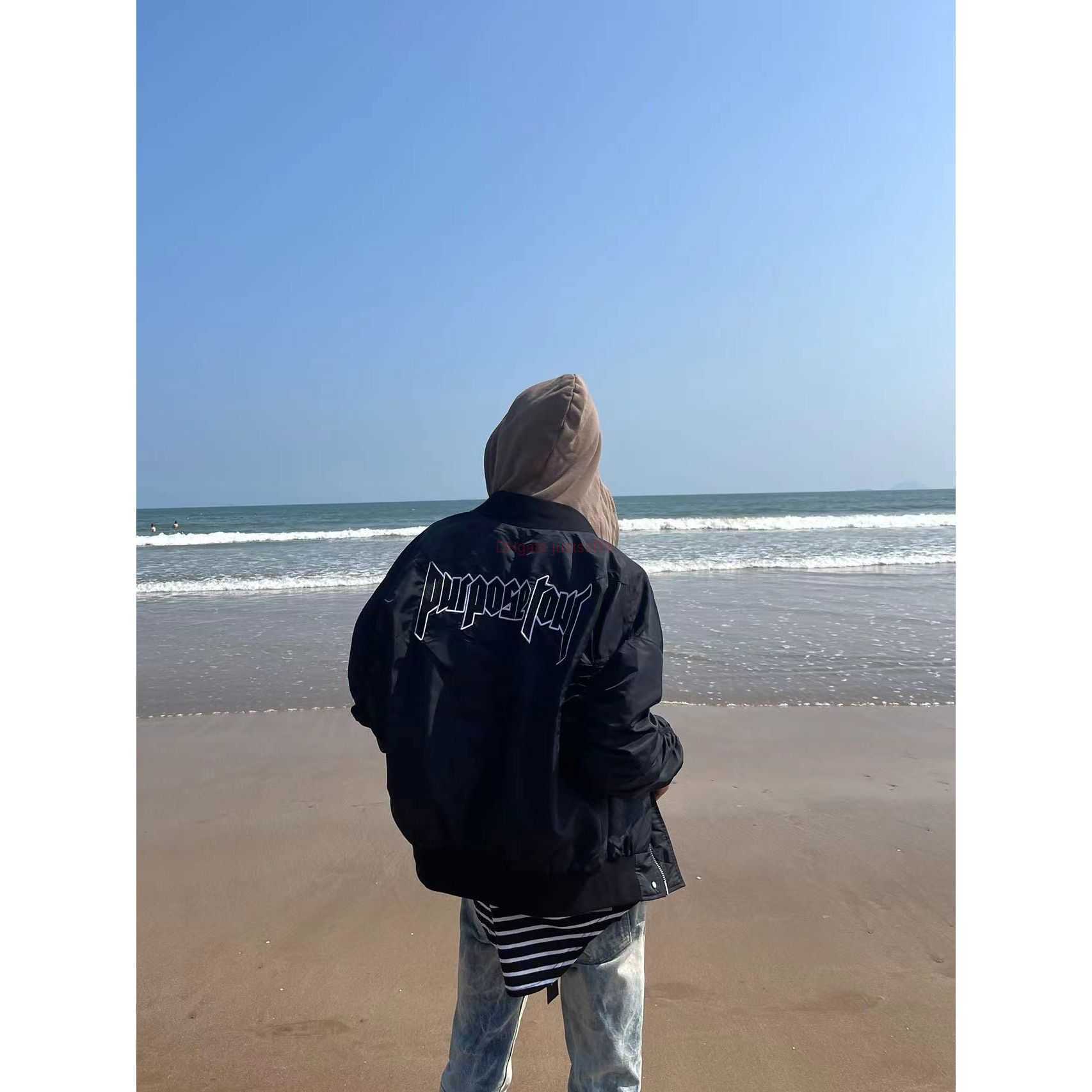 

ESS Designer Clothing Fashion Casual Coats Fears Of God FOG Essen biebers Flying Baseball Jacket Scimitar Jacket Purposetour High Street Embroidered Unisex Jacket, Shipping fee