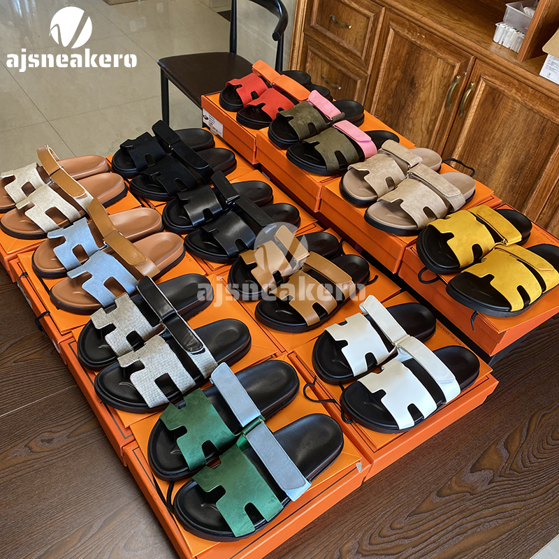 

Designer Sandals Chypre H Slippers Men Women Slides Fashion Leather hermes Slipper Summer Flat Sand