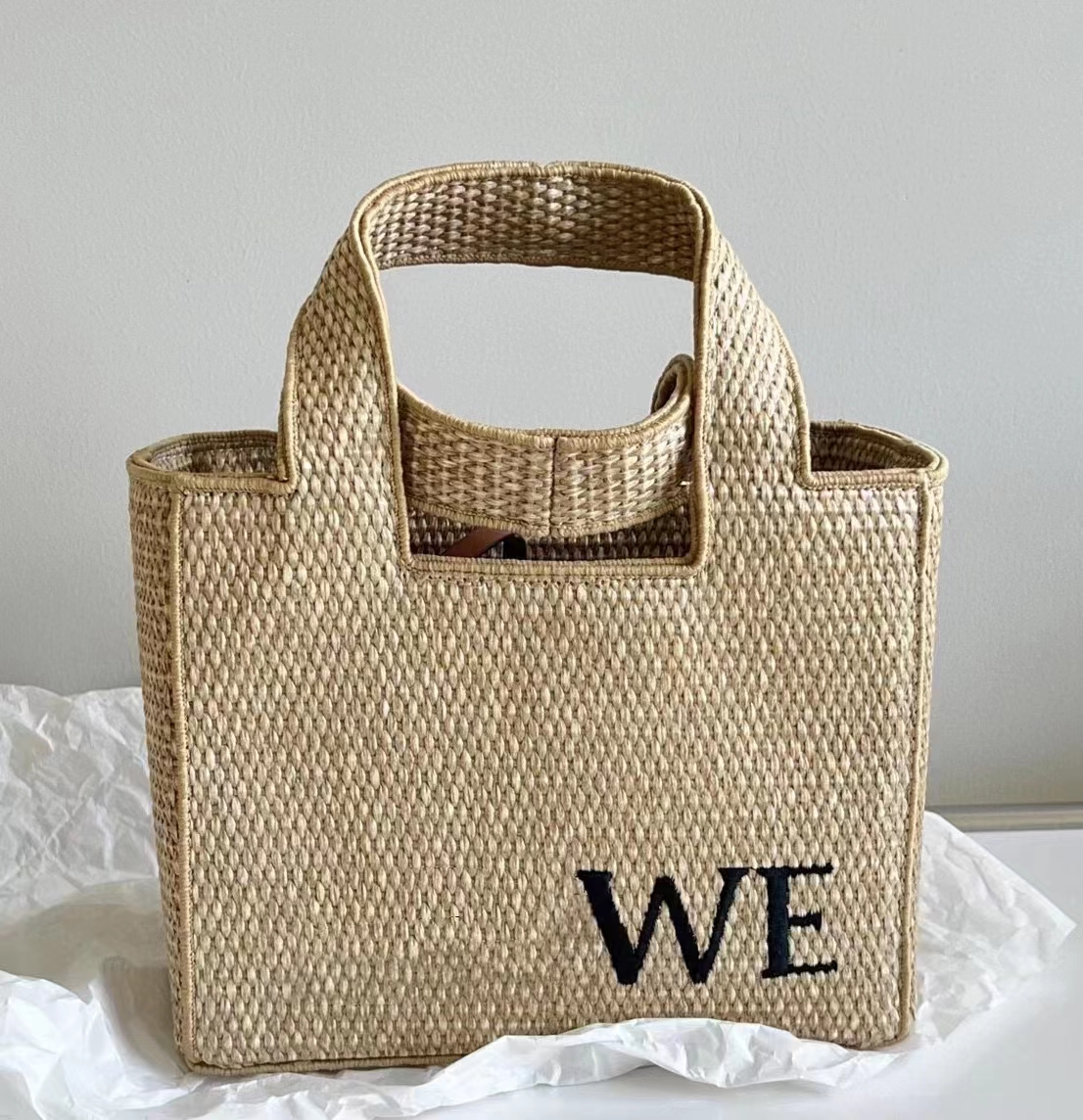 

Straw Beach Bags Shopping Totes Women 2023 Raffia Designer Woven Summer Travel Vacation Basket Series Handbag Large Capacity Shoulder Crossbody Bag 2421, Yellow