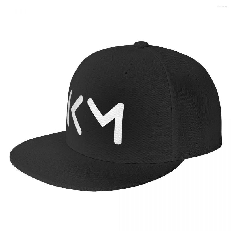 

Ball Caps Punk KM Mbappe Football Soccer Hip Hop Baseball Cap Men Women Breathable Dad Hat Snapback, Black