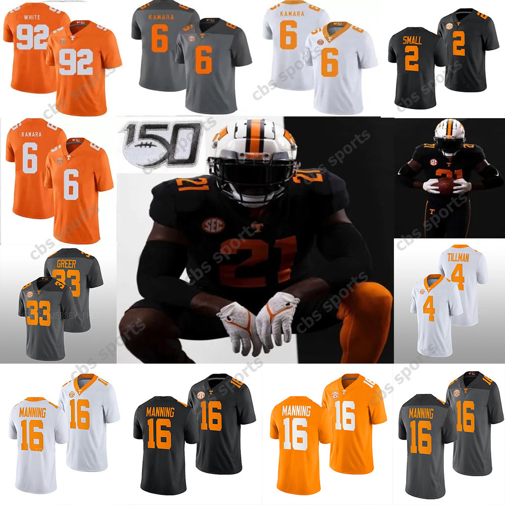 

Peyton Manning Tennessee Volunteers College Football Jersey Wallen Hendon Joshua Dobbs Kamara Joe Milton III Jauan Jennings Jones Jr. Jabari Small Theo Jackson, Colour 7