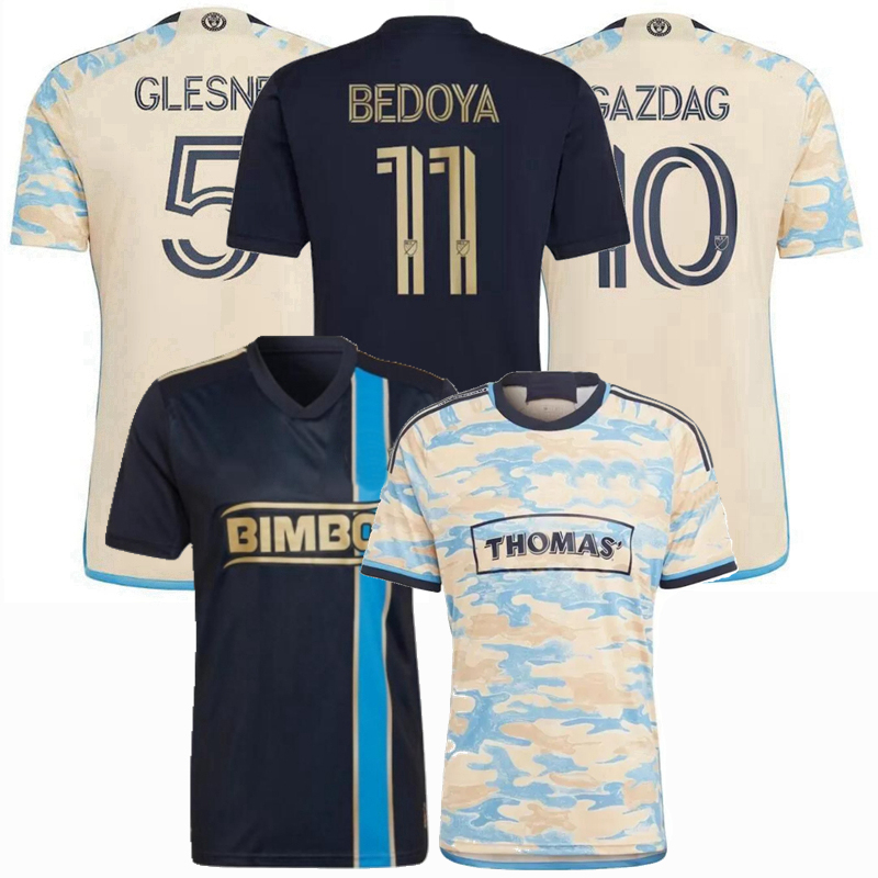

Player Fans version 2023 2024 Philadelphia Soccer Jerseys Uhre GAZDAG GLESNES Carranza BEDOYA Union MLS 23 24 football tight shirt, Away fans