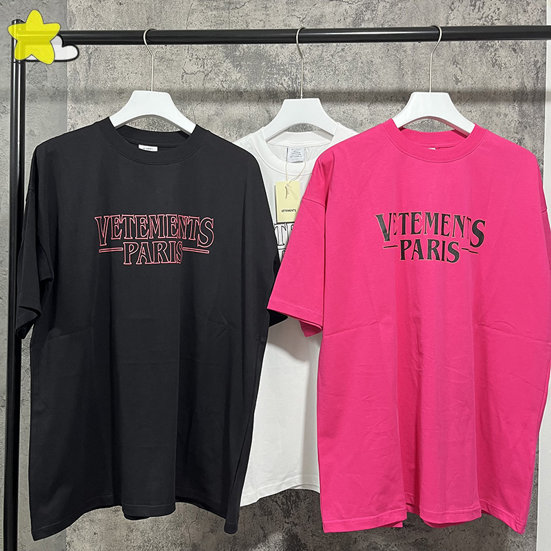 

T-Shirt Men Women 1 Casual Letter Short Sleeve Fashion Oversized Spring Summer Tee