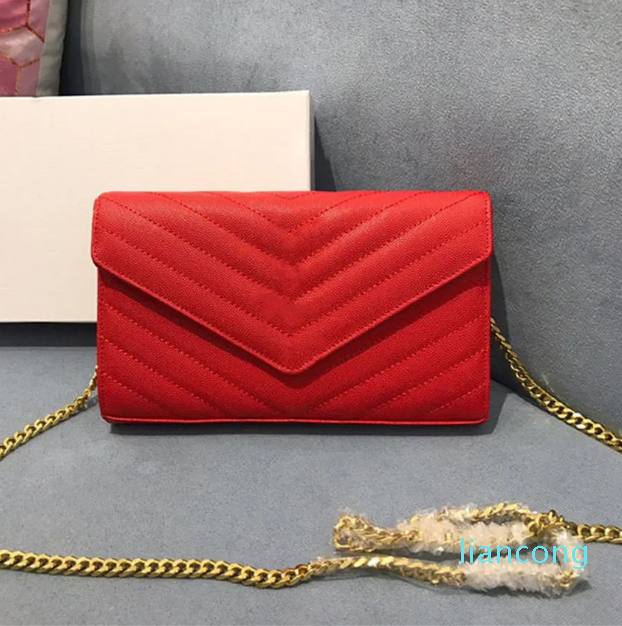 

2023 Evening Bags fashion chain purse lady shoulder bag handbag mini package messenger bag card holder purse, High-quality