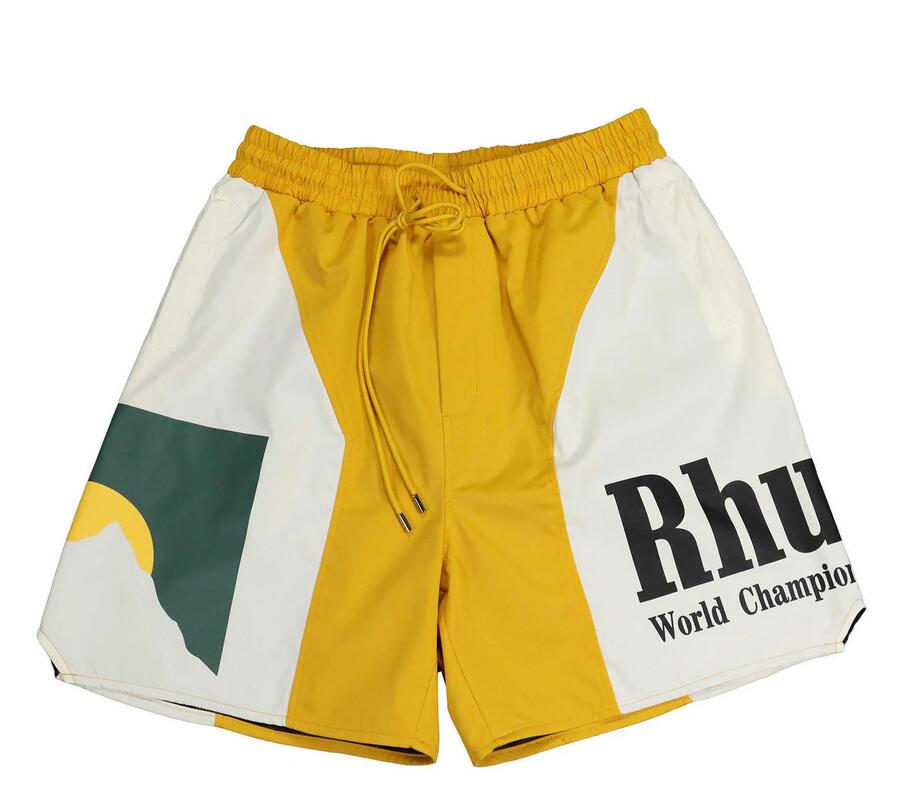 

Designer Rhude Men's womens Shorts Summer Fashion Beach Pants Men High Quality Street Wear Red Blue Black Purple Gray Green Pants Mens Loose Short size S-XL, Customize