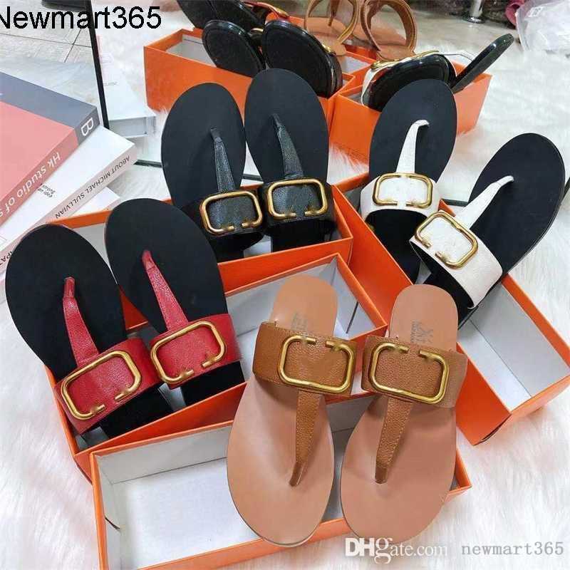 

Womens Flip Flops Hardware Decorative Herringbone Designer Slippers 2023 Fashion Women Sandals Summer Flat Shoes, Dark brown
